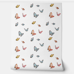 Fliegende farbige Schmetterlinge Tapete