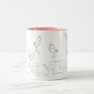 Fliegende Feen… Zweifarbige Tasse