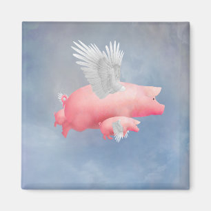 Fliegende Ferkel Magnet
