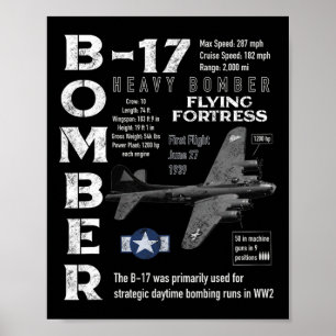 Fliegende Festung B17 Poster