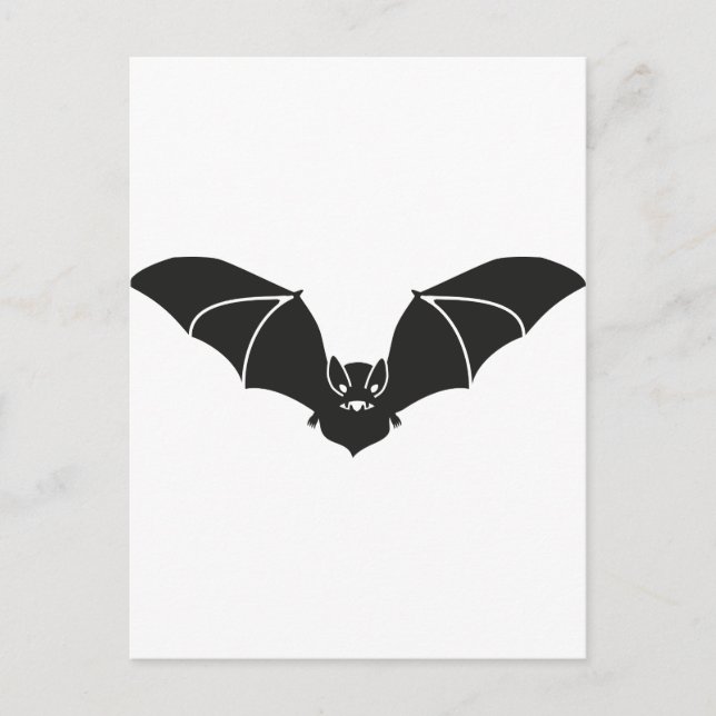 Fliegende Fledermaus Postkarte (Vorderseite)