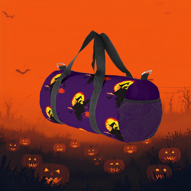 Fliegende Hexe bei Vollmond   Duffle Bag (Von Creator hochgeladen)