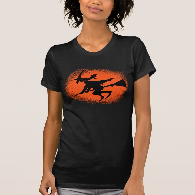 Fliegende Hexe T-Shirt (Vorderseite)