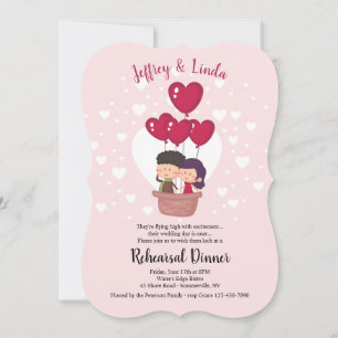 Fliegende hohe Einladung