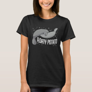 Fliegende Kartoffel Manati Süße Seekuh Tier T-Shirt