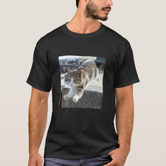 fliegende Katze2_001 T-Shirt (Vorderseite)