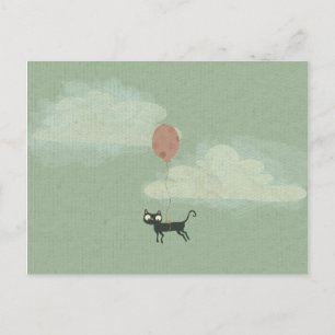 Fliegende Katzen-Postkarte Postkarte