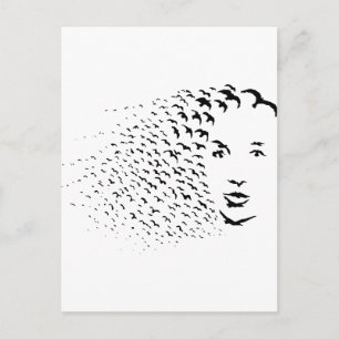 Fliegende Krallen oder optische Illusion Postkarte