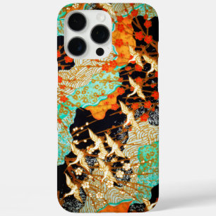FLIEGENDE KRÄNE MIT FRÜHBLUMEN, Japanisch iPhone 16 Pro Max Hülle
