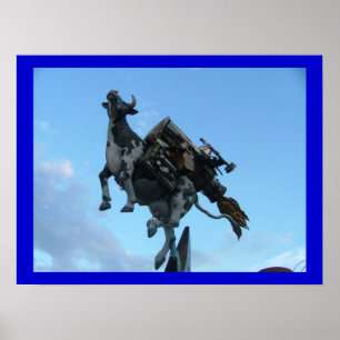 Fliegende Kuh Poster
