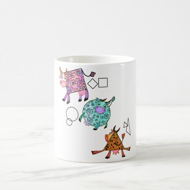 Fliegende Kühe Kids-Tasse Kaffeetasse (Mittel)
