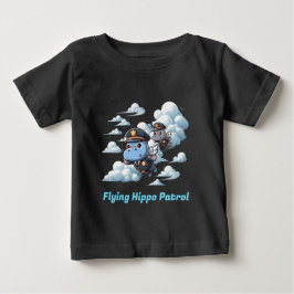 "Fliegende Nilpferd-Patrouille" Baby T-shirt