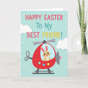 Fliegende Osterkarte für Freunde Karte