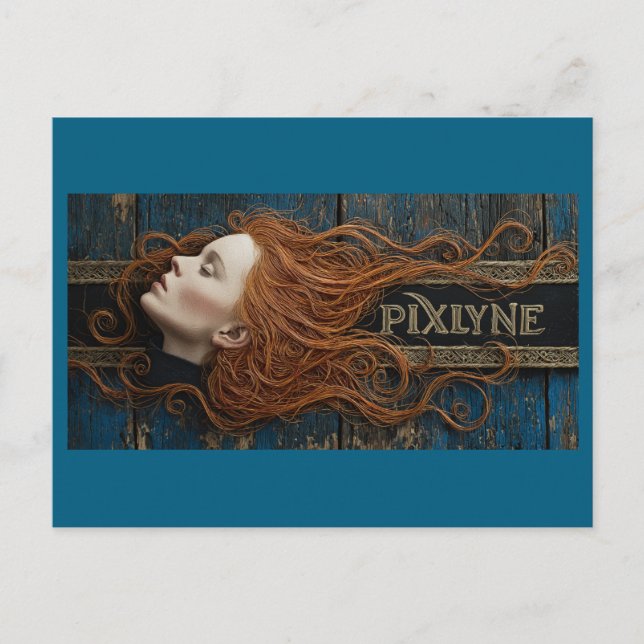Fliegende Pflaumen Postkarte (Vorderseite)