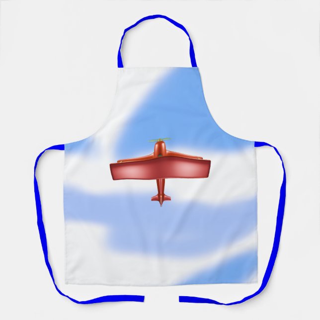 Fliegende rote Aufruhr All-Over-Druck-Schürze Schürze (Vorderseite)