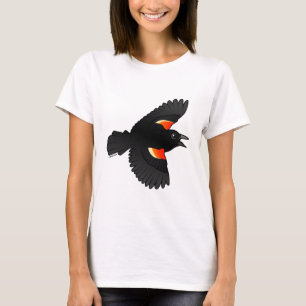 Fliegende rotgeflügelte Amsel T-Shirt