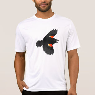Fliegende rotgeflügelte Amsel T-Shirt