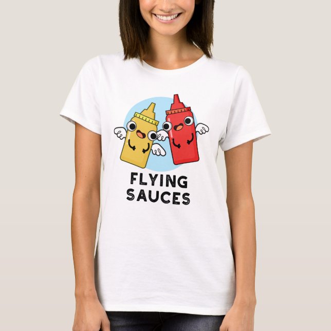 Fliegende Sauces Funny Food Puff T-Shirt (Vorderseite)