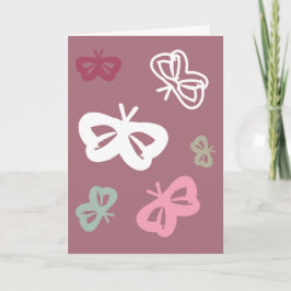 Fliegende Schmetterlinge "Alles Gute zum Geburtsta Karte