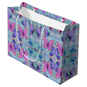 Fliegende Schmetterlinge Geschenktasche Große Geschenktüte