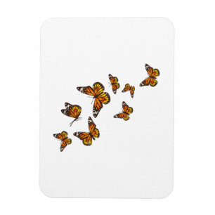 Fliegende Schmetterlinge - Schmetterlingsliebhaber Magnet