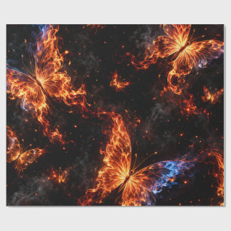 Fliegende Schmetterlings-Fantasie-Geschenkpapier Geschenkpapier