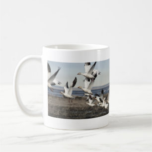 Fliegende Schneegänse Kaffeetasse