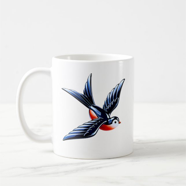 Fliegende Schwalbe Kaffeetasse (Links)