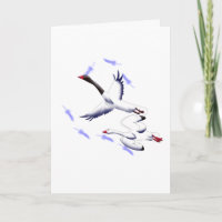 Fliegende Schwäne Minimalistische Fantasy Geburt K