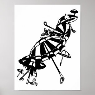 fliegende Sonnenschirme Umbrellas Kunstdruckerei Poster