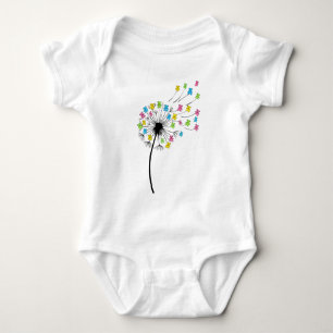 Fliegende süße Bären Löwenzahn-Fluss Baby Strampler