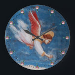 FLIEGENDE TIERE GROßE WANDUHR<br><div class="desc">Flug nach Ägypten,  Engel,  Giotto di Bondon 1267 - 1337. Italienisches Meisterwerk der mittelalterlichen Kunst.</div>