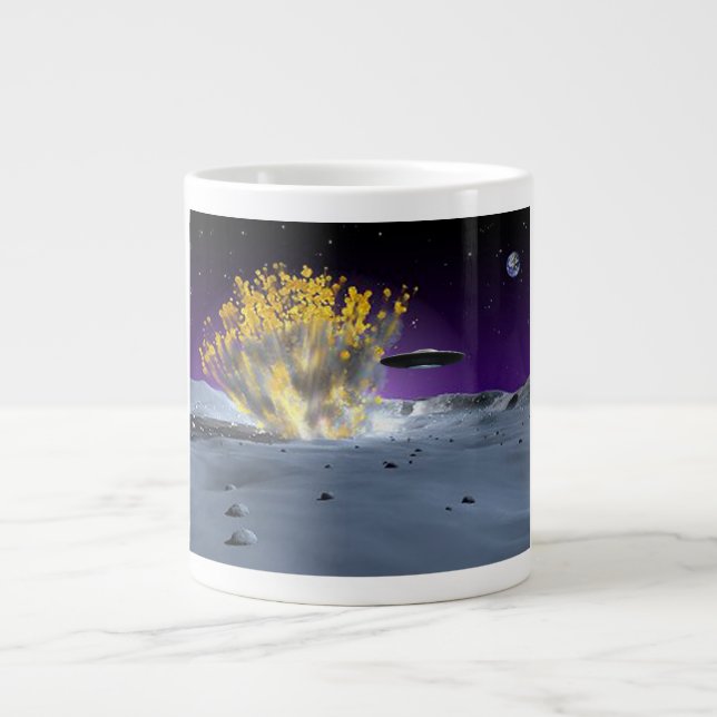 Fliegende Untertasse Jumbo-Tasse (Vorderseite)