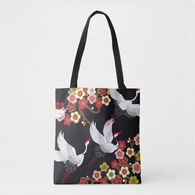 Fliegende Vögel: Krane Heron Japanisch. (Vorderseite)
