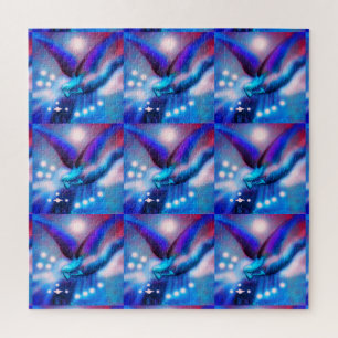 Fliegende Weihnachtsengel Puzzle
