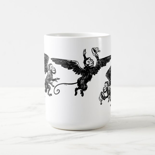 Fliegende Winged Affe-Tassen-Zauberer- von Kaffeetasse (Mittel)