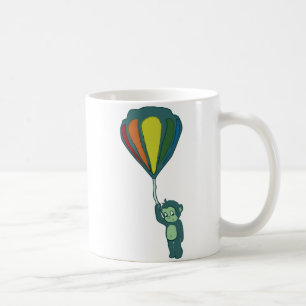 fliegender Affe: Heißluftballon Tasse