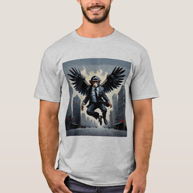 Fliegender Affe T-Shirt (Vorderseite)