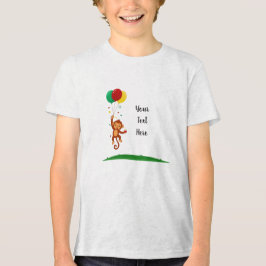 Fliegender Affenballon Tri-Blend Shirt