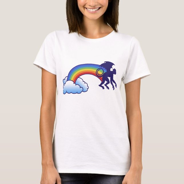 Fliegender Affenbogen T-Shirt (Vorderseite)