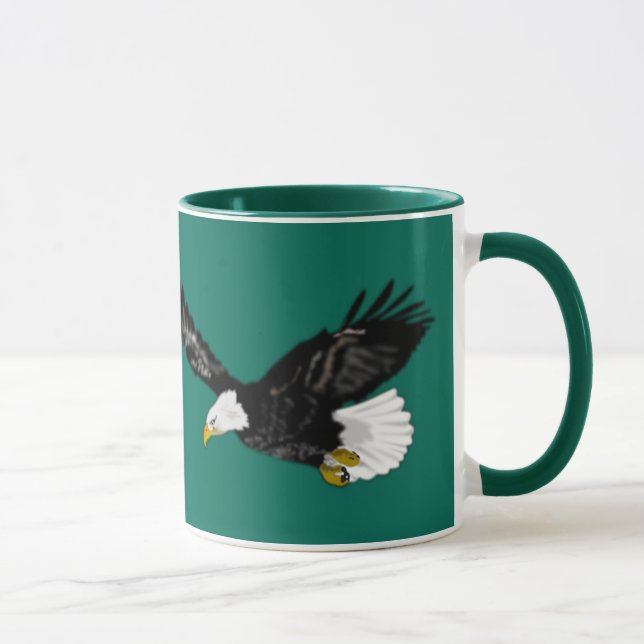 Fliegender Amerikanischer Adler Kaffeetasse (Rechts)