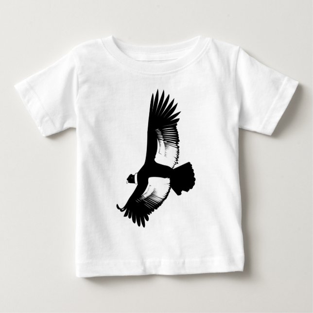 Fliegender Andenkondor Baby T-shirt (Vorderseite)