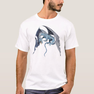 Fliegender blauer Drache T-Shirt