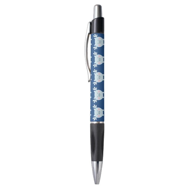 Fliegender blauer Schwein-Stift Kugelschreiber (Oberseite (Vertikal))