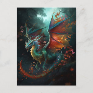 Fliegender Drache Fantastische Fantasy Postkarte