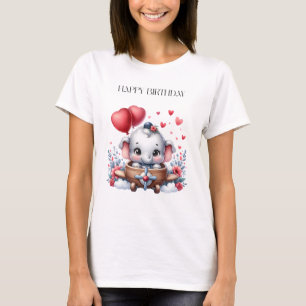 Fliegender Elefant Geburtstag T-Shirt
