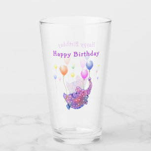 Fliegender Elefant Lustige Geburtstagsbrille Glas