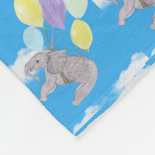 Fliegender Elefant Süß Fleecedecke