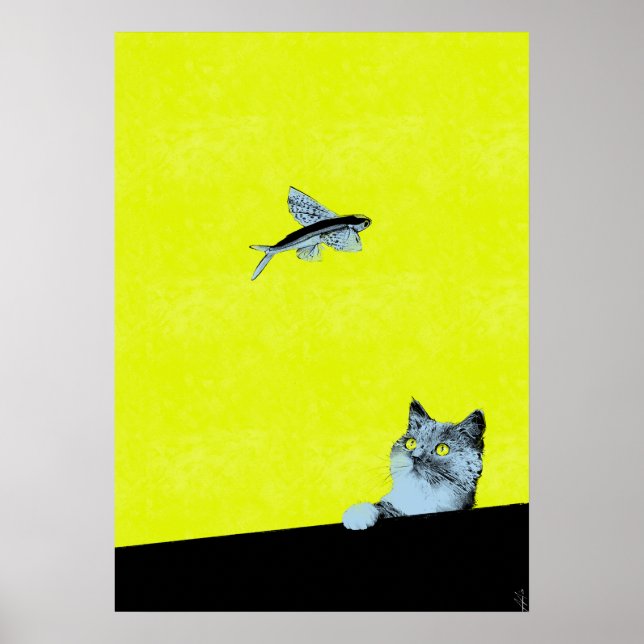 Fliegender Fisch24 Poster (Vorne)