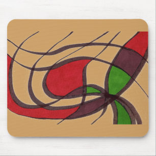 "Fliegender Fisch" Abstrakte Design Mousepad